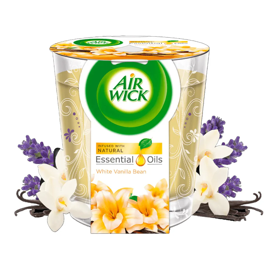 Air Wick Candle: White Vanilla Bean