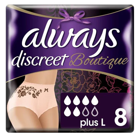 Always Discreet Boutique Pants Plus: Large (8 Pack) - Image 2