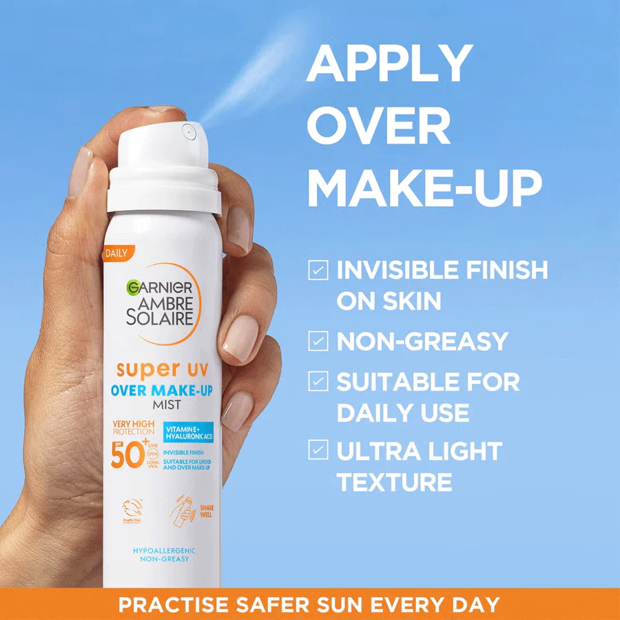 Ambre Solaire Over Makeup Super UV Protection Mist SPF50 75ml - Image 2