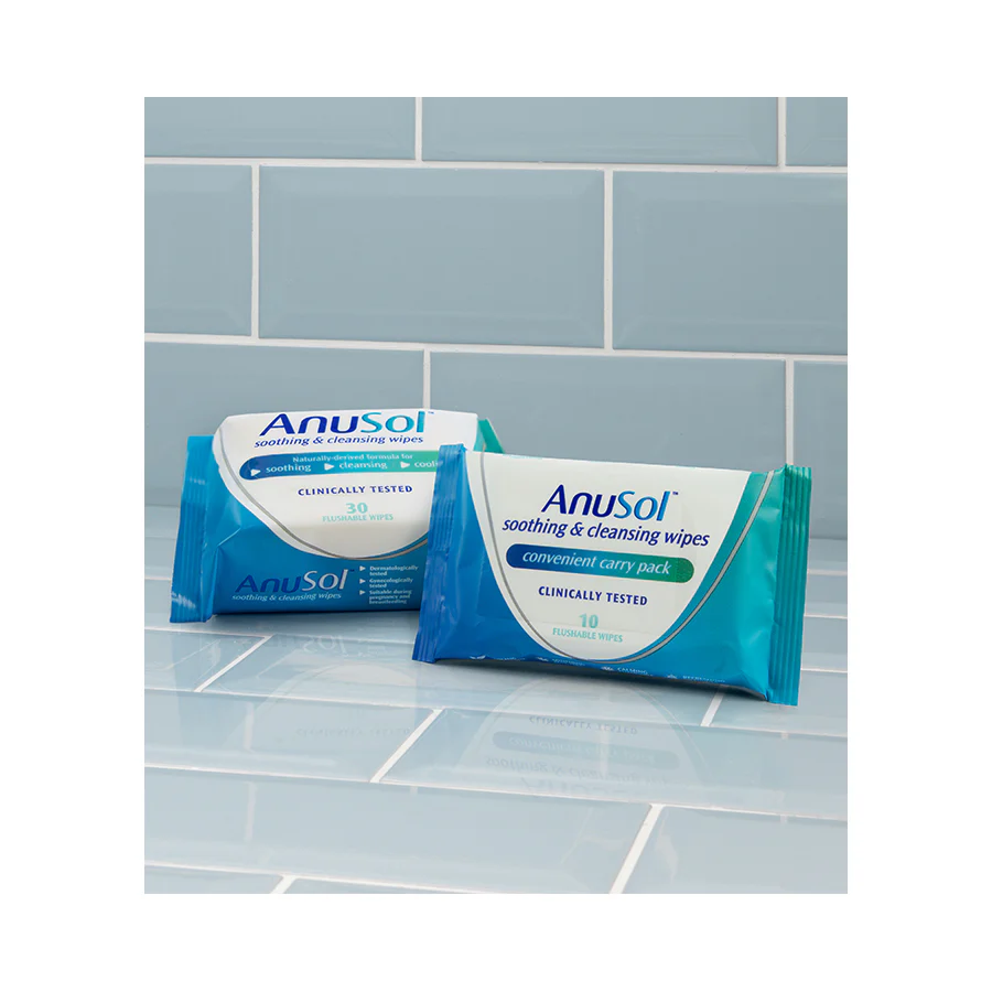 Anusol Soothing Haemorrhoid and Piles Flushable Wipes: 30 Pack - Image 2