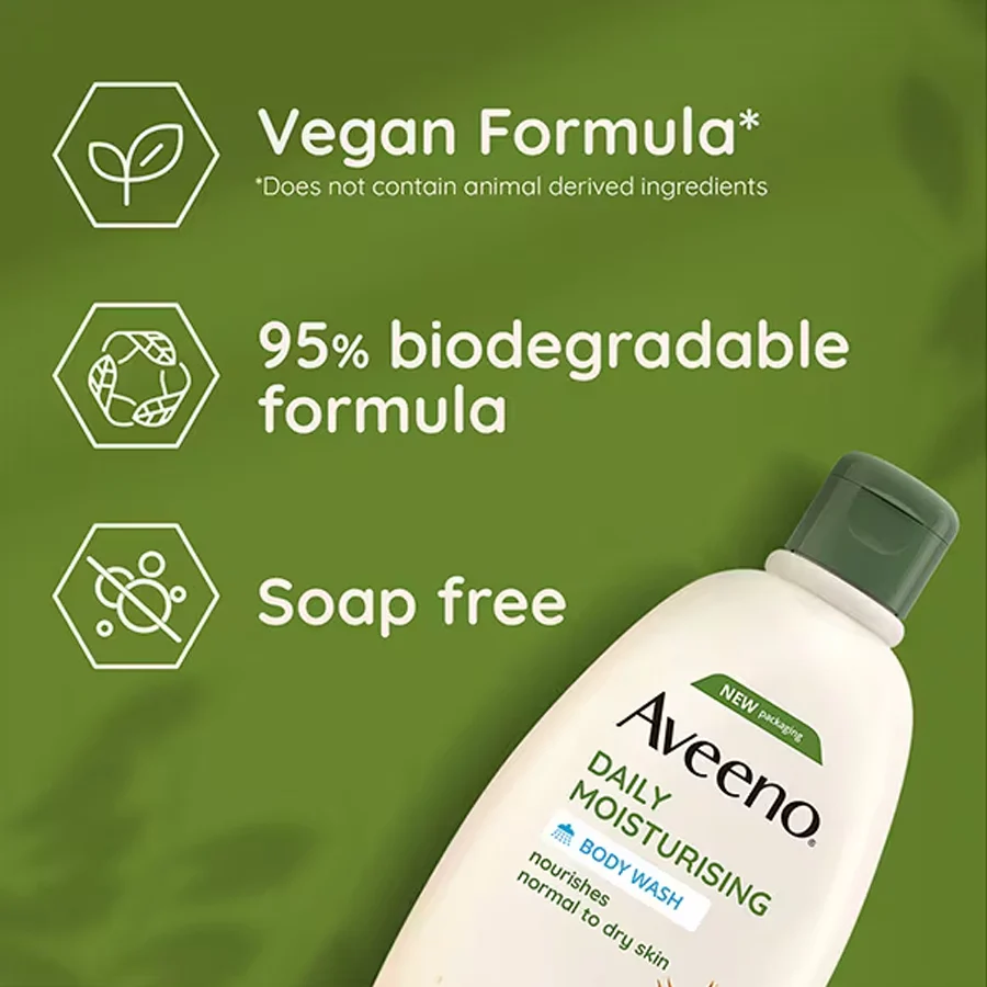 Aveeno Daily Moisturising Body Wash 500ml - Image 3