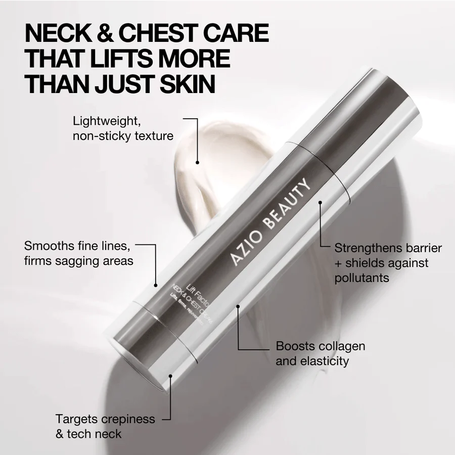 Azio Beauty Lift Factor Neck & Chest Cream 50ml - Image 4