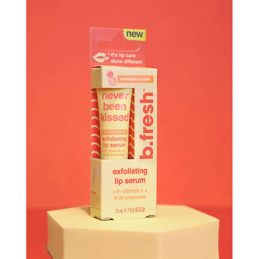 b.fresh Never Been Kissed Exfoliating Lip Serum 15ml - Image 4