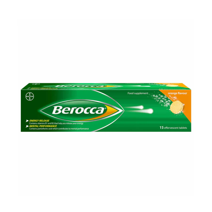 Berocca Orange Energy Vitamin (15 Tablets)