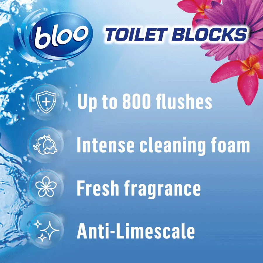 Bloo In-Cistern Toilet Blocks Blue 2 x 50g (100g) - Image 2