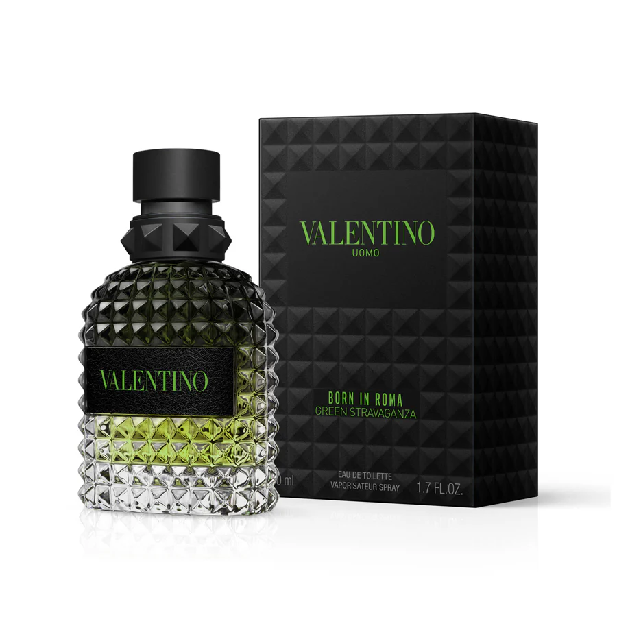 Valentino Born In Roma Green Stravaganza Uomo Eau De Toilette For Him 50ml - Image 2