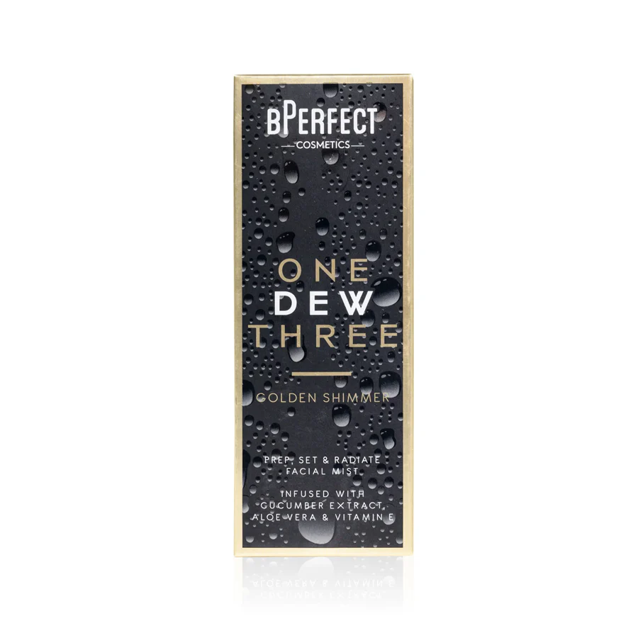 BPerfect Cosmetics One Dew Three Golden Shimmer Spray 100ml - Image 3