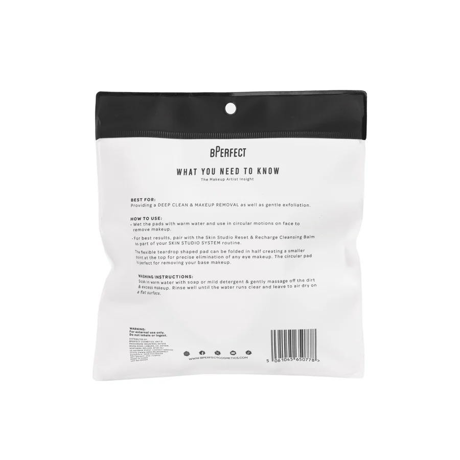 BPerfect Cosmetics Skin Studio Face & Eye Makeup Cleansing Pads - Image 2