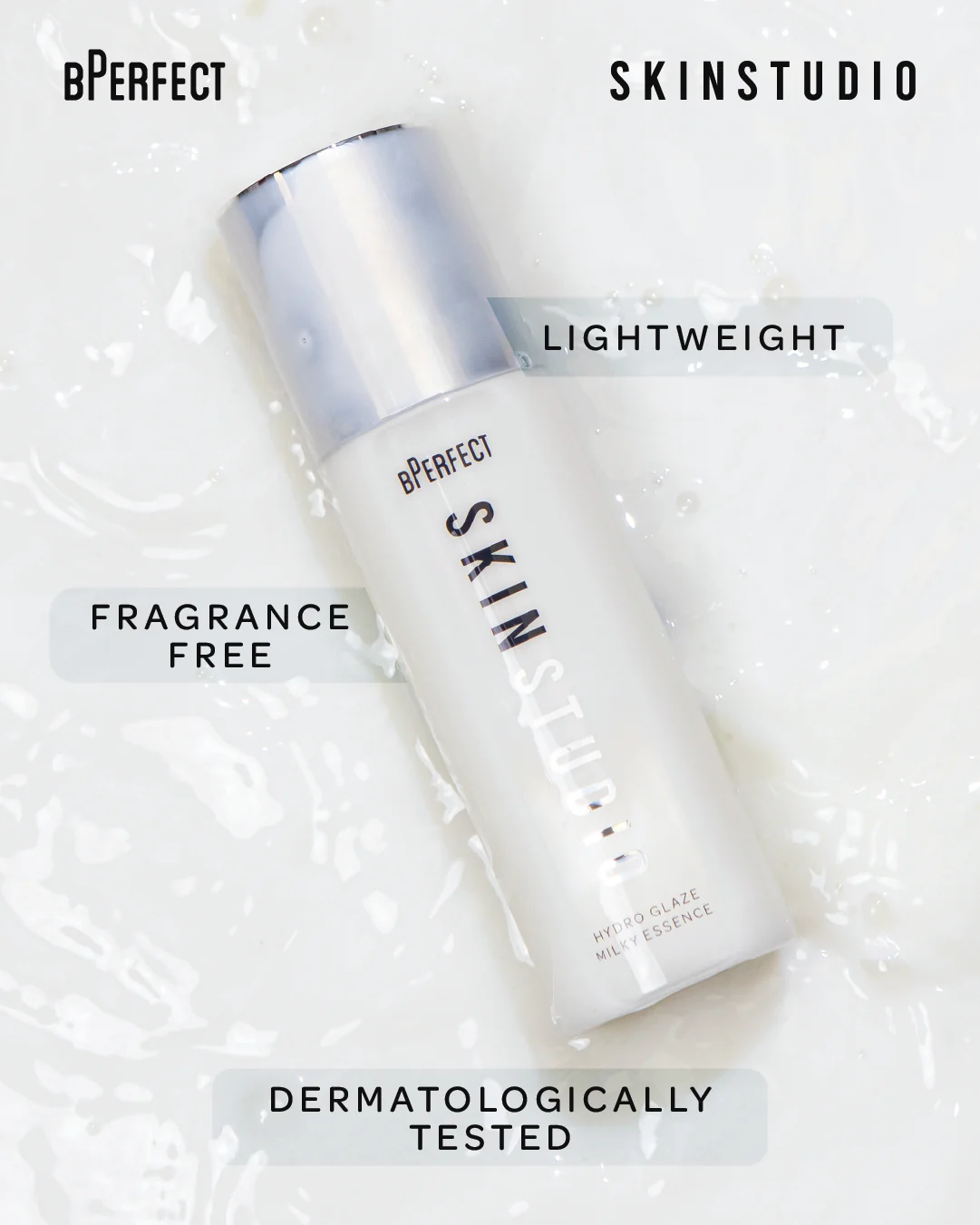 BPerfect Cosmetics Skin Studio Hydro Glaze Milky Essence 120ml - Image 4