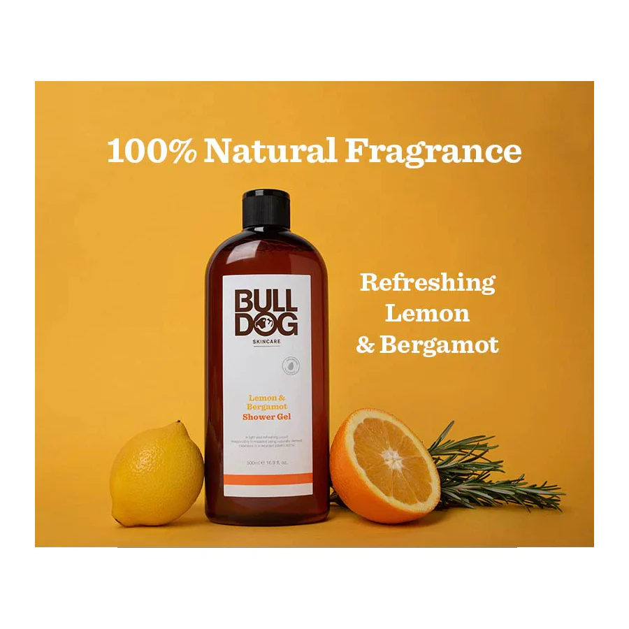 Bulldog Original Lemon & Bergamot Shower Gel 500ml - Image 3