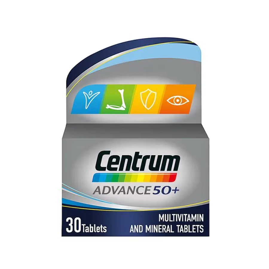 Centrum Advance 50+ Multivitamins & Minerals (30 Tablets)
