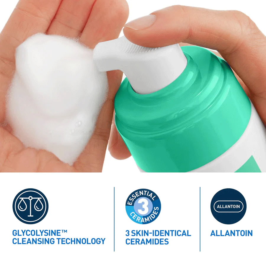 CeraVe Balancing Air Foam Foaming Facial Cleanser 150ml - Image 6