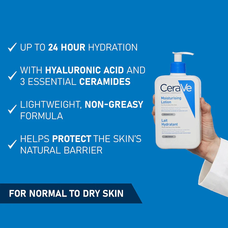 CeraVe Travel Size Moisturising Lotion for Dry Skin 88ml - Image 2