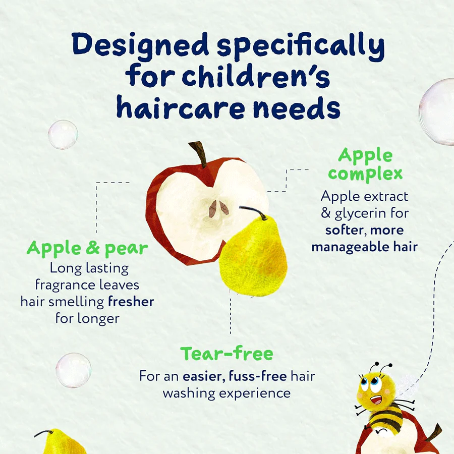 Childs Farm 2 in 1 Shampoo and Conditioner Apple and Pear 250ml - Image 3