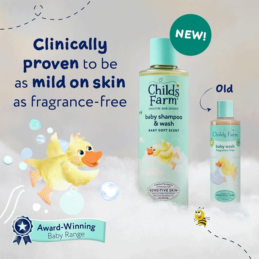 Childs Farm Baby Shampoo & Body Wash Baby Soft Scent 250ml - Image 4