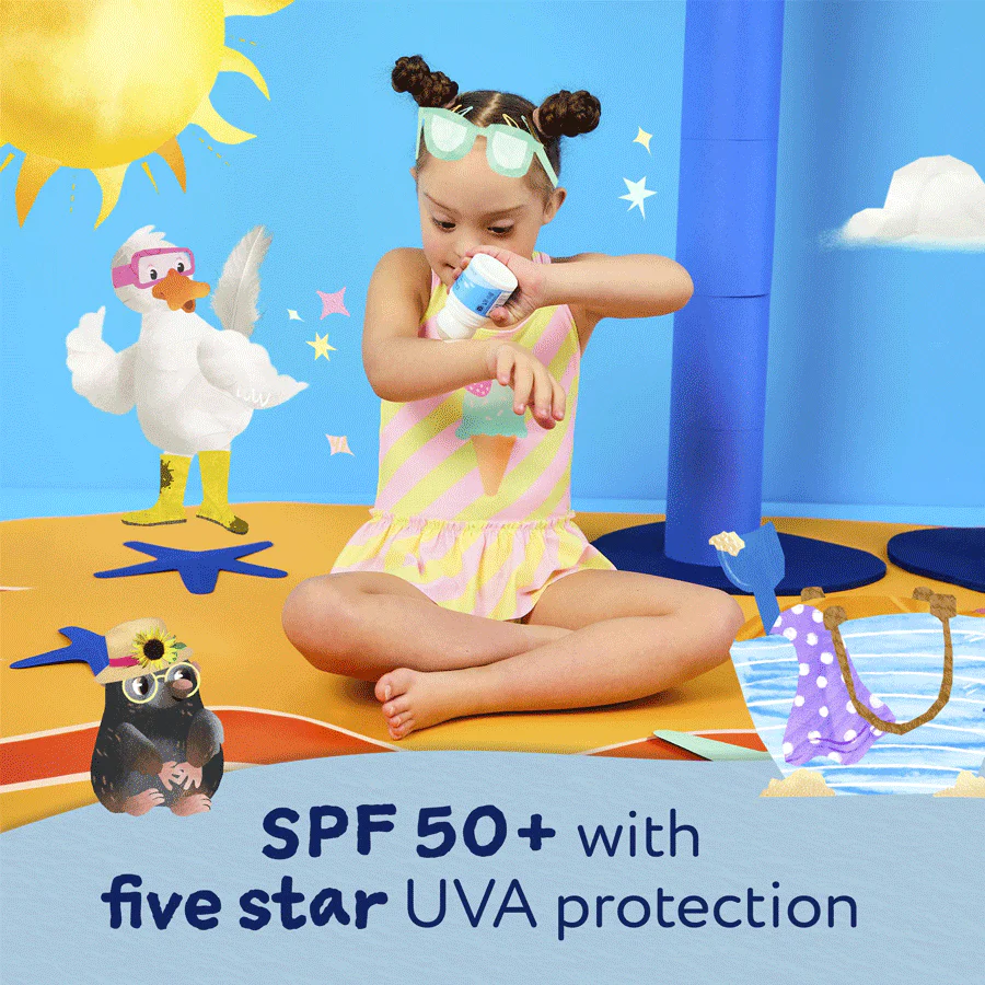 Childs Farm Fragrance Free Sensitive Roll-On Sun Lotion for Kids SPF 50+ 50ml - Image 3