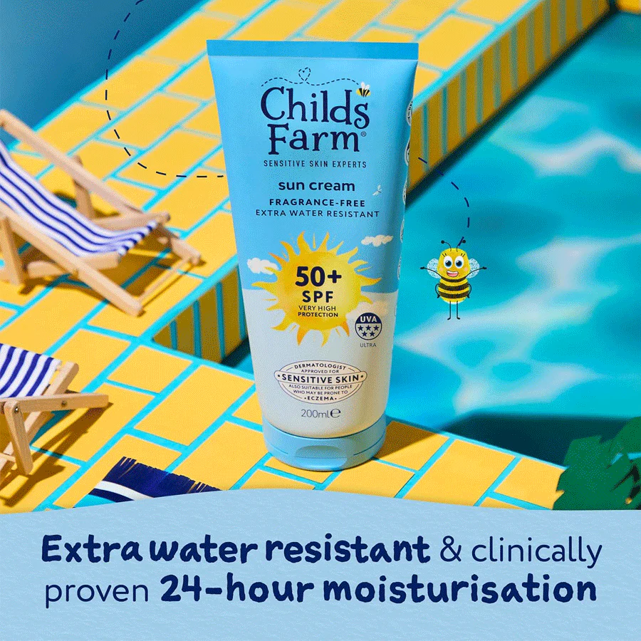 Childs Farm Fragrance Free Sensitive Sunscreen for Kids SPF 50+ 200ml - Image 3
