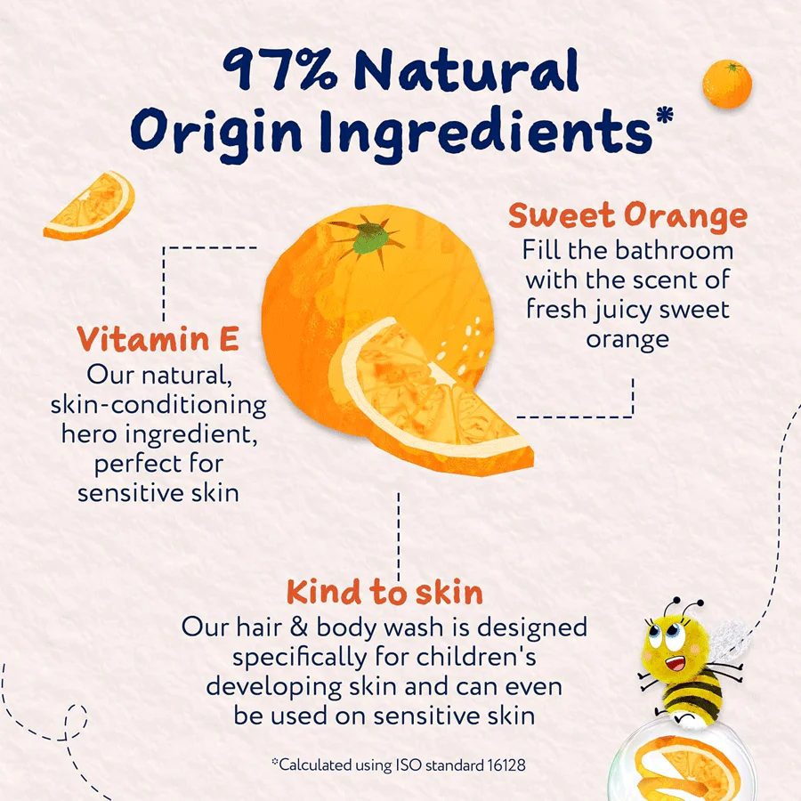 Childs Farm Hair & Body Wash Sweet Orange 250ml - Image 3