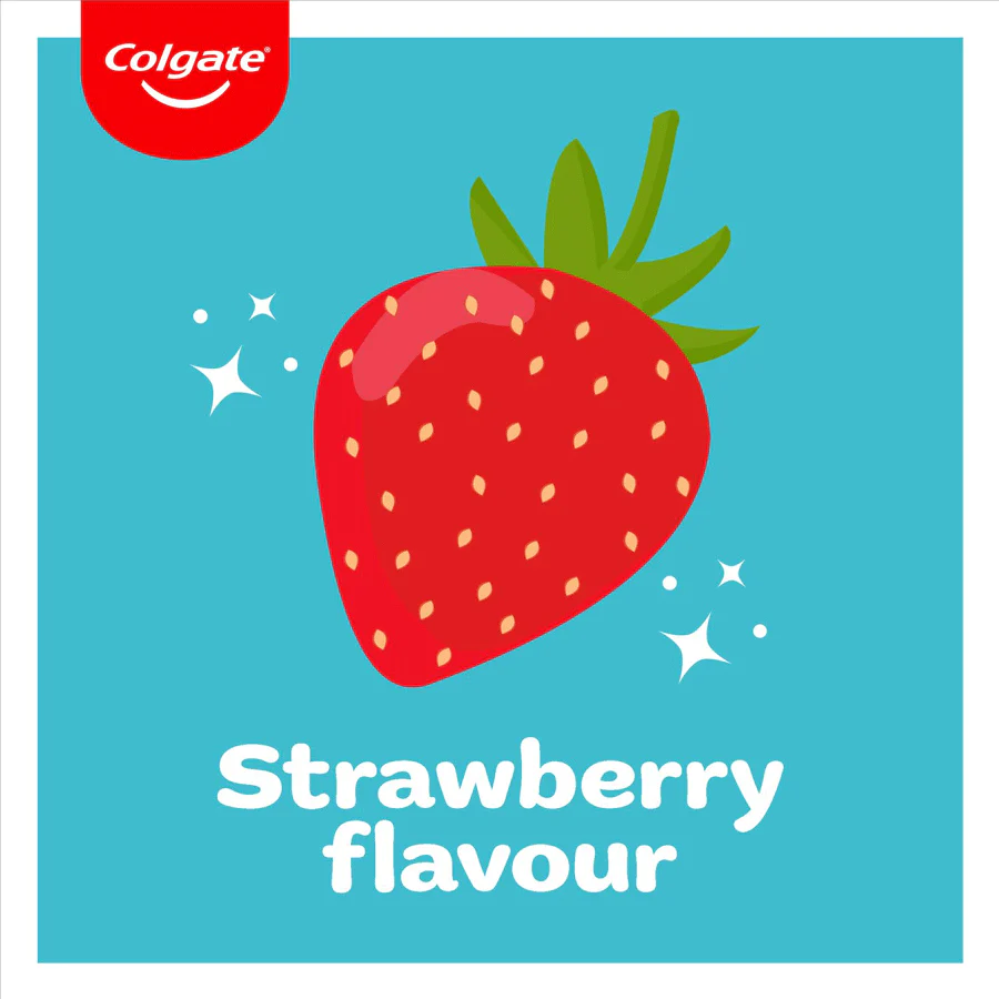 Colgate Kids First Smiles 0-2 years Strawberry Toothpaste 50ml - Image 3
