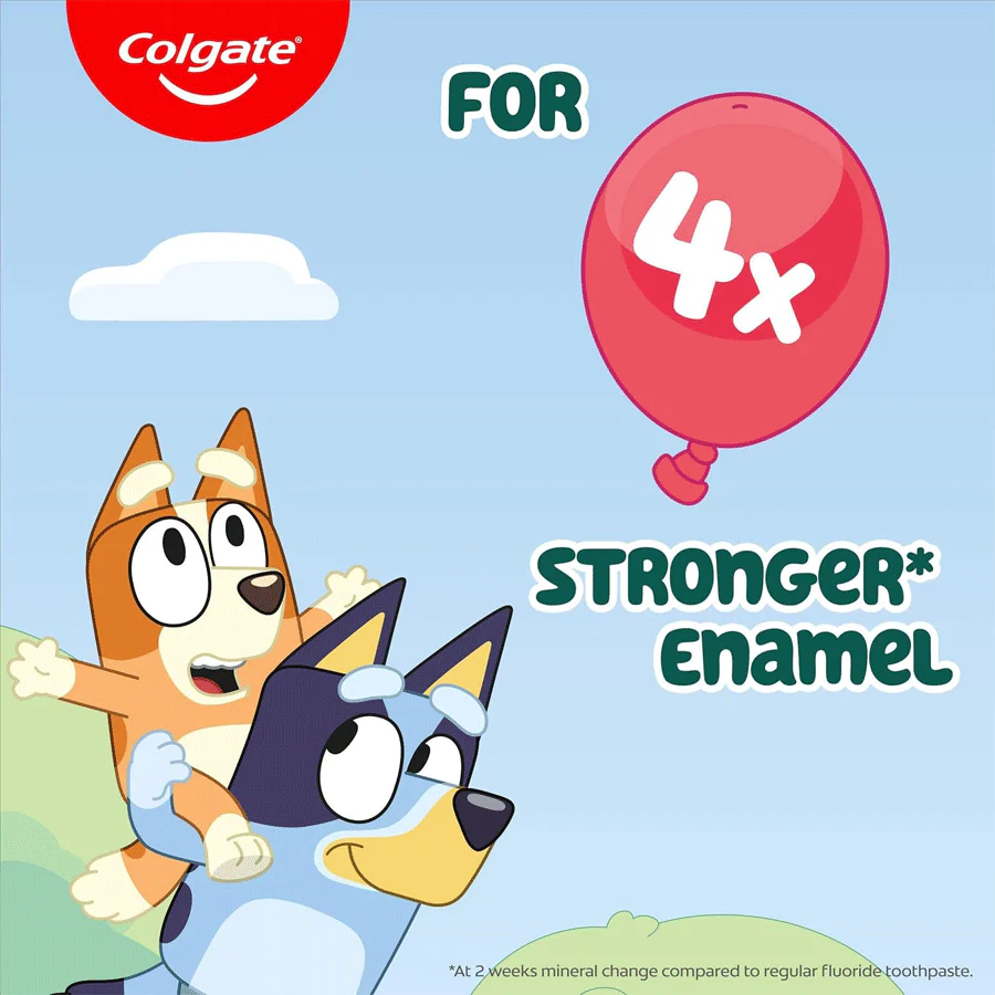 Colgate Kids Toothpaste: Bluey (Delicate Mint Flavour | 3+ Years) 75ml - Image 4