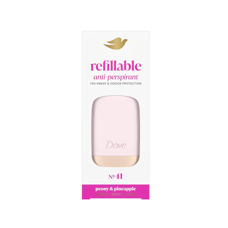 Dove Refillable Anti-Perspirant Starter Kit: No. 41 Peony & Pineapple 35ml