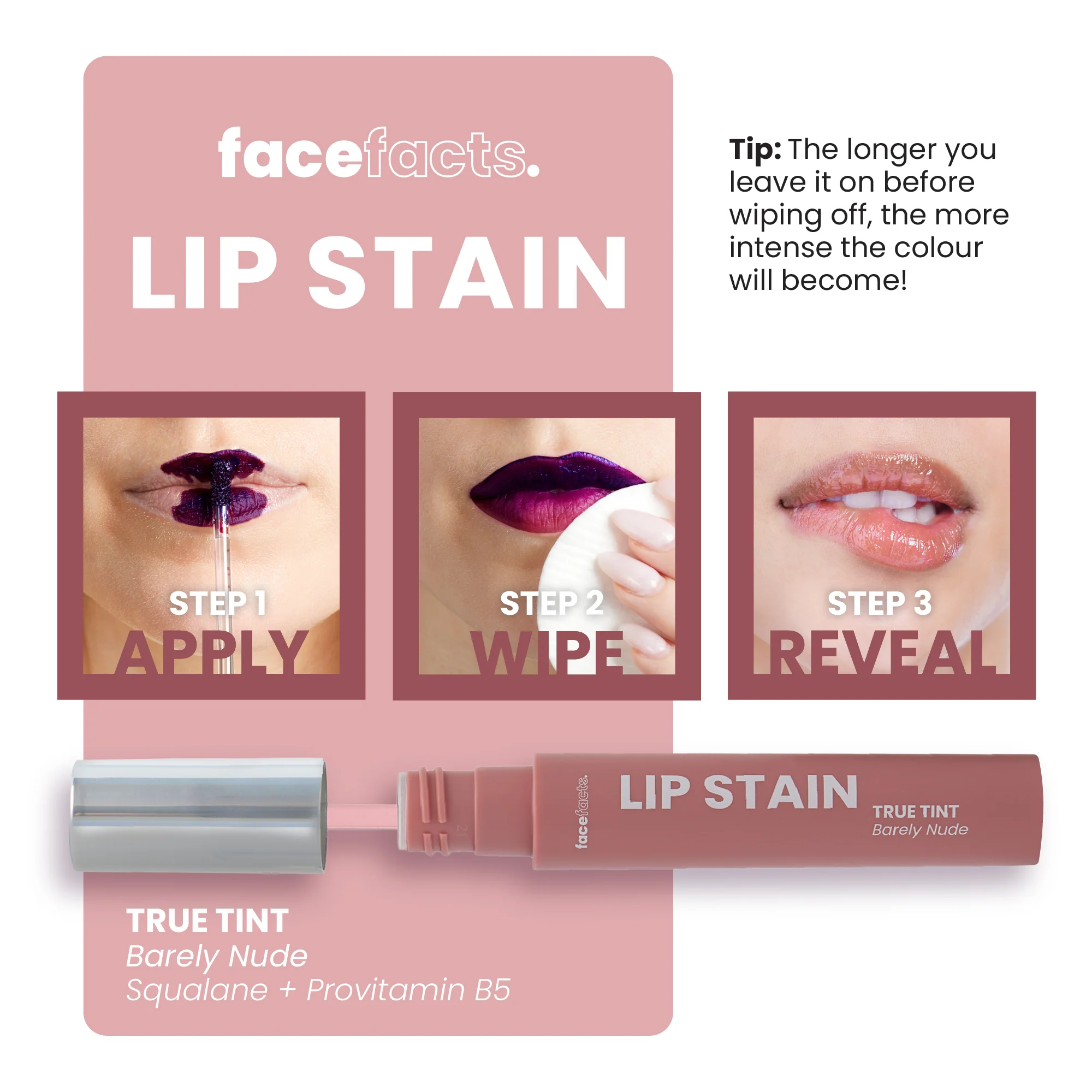 Face Facts Lip Stain (Various Shades) - Image 2