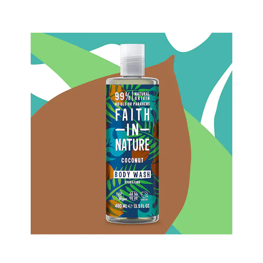 Faith in Nature Coconut Body Wash 400ml - Image 2