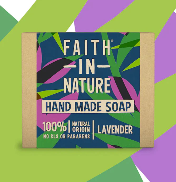 Faith in Nature Hand Made Soap 100g - Lavender - Image 2