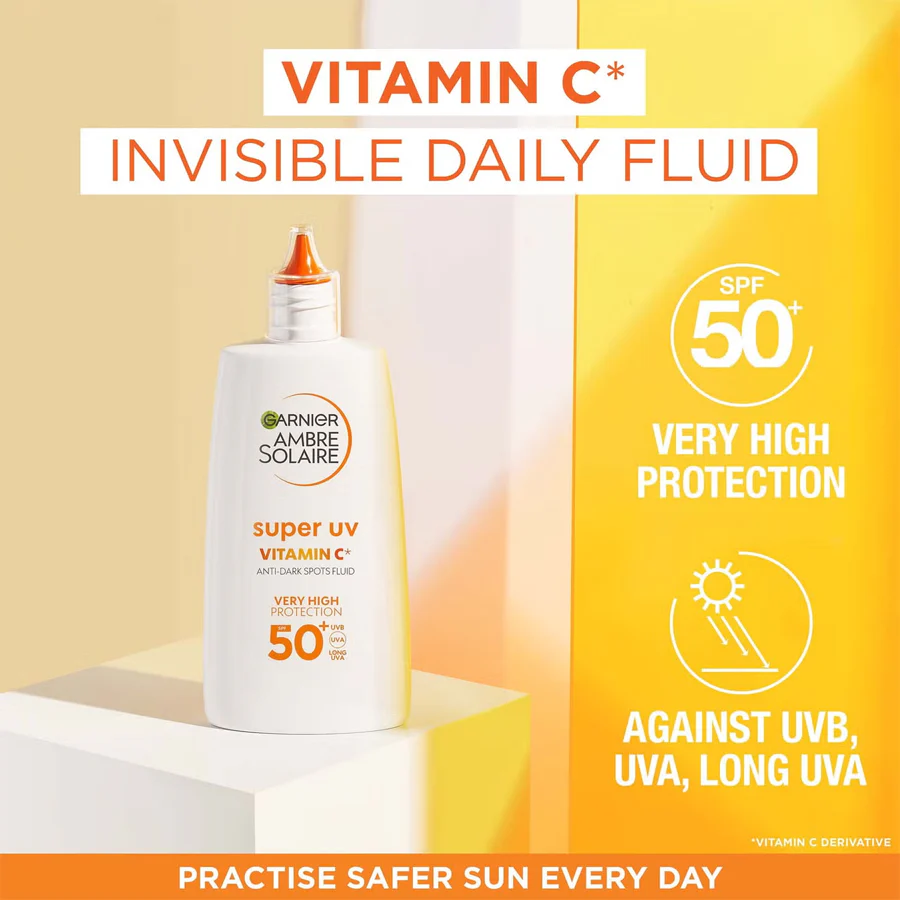 Ambre Solaire Super UV Vitamin C Facial Fluid SPF 50+ 40ml - Image 2