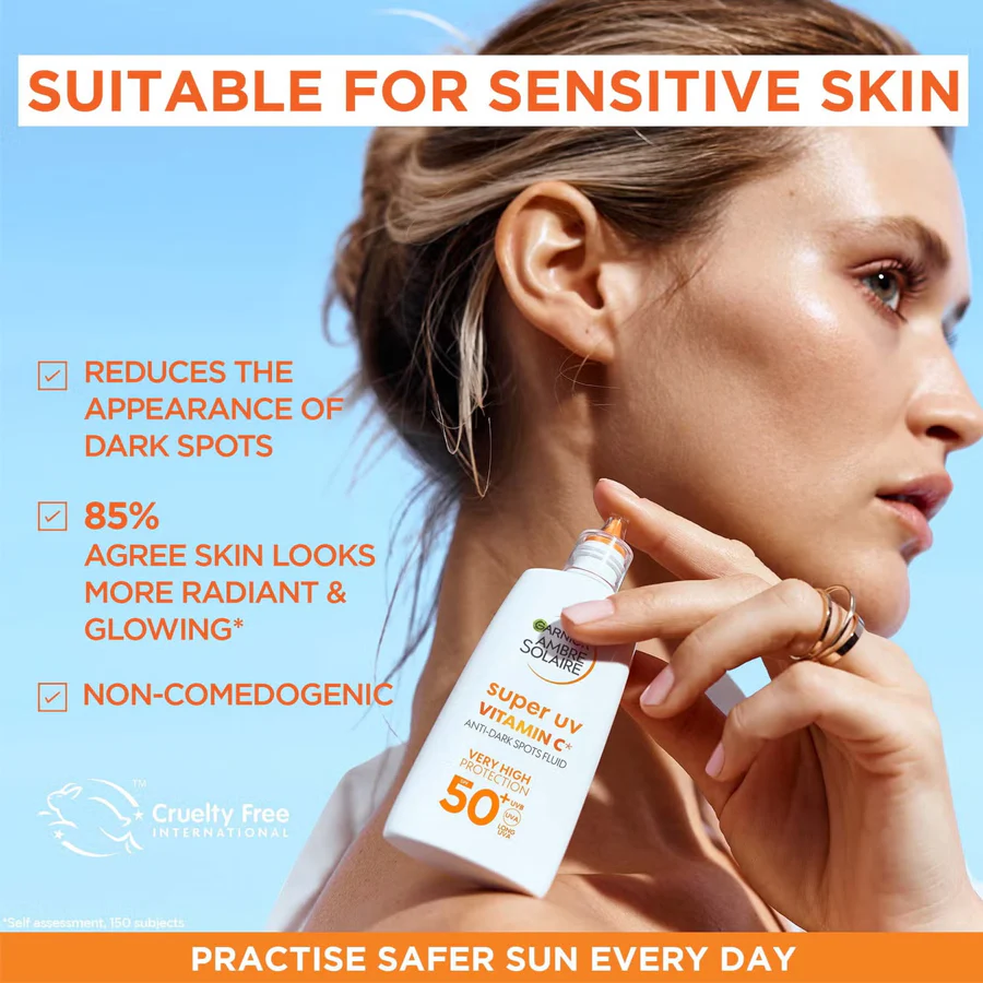 Ambre Solaire Super UV Vitamin C Facial Fluid SPF 50+ 40ml - Image 4