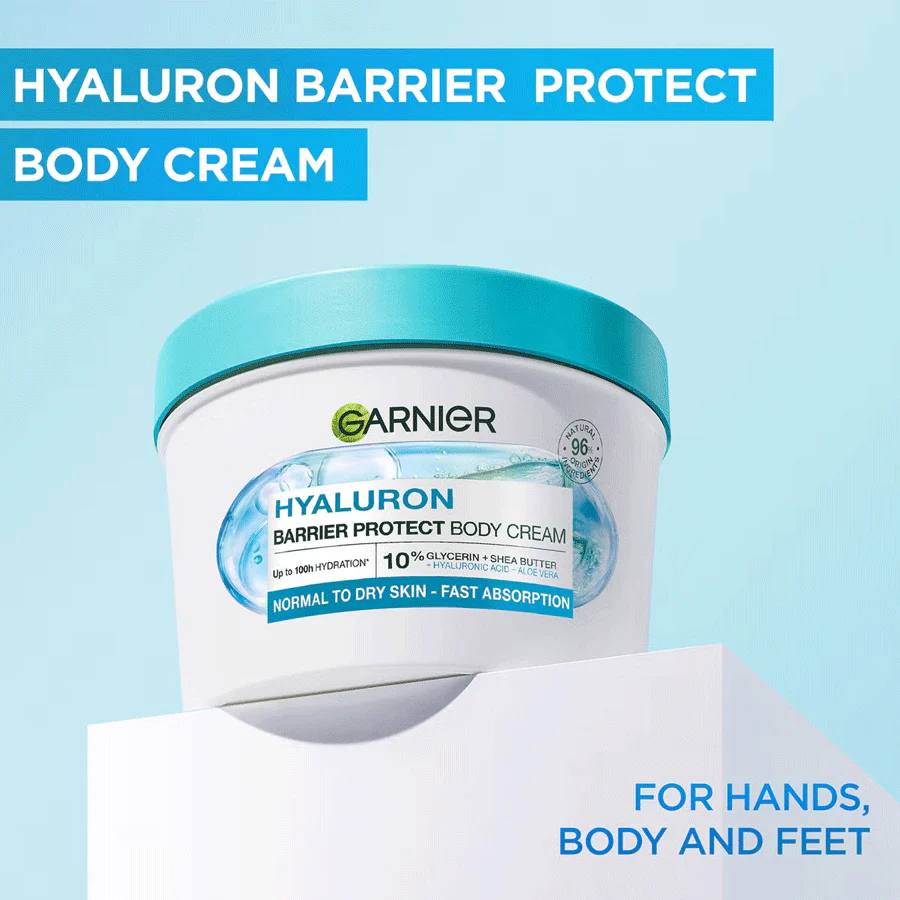 Garnier Hyaluron Barrier Protect Body Cream with Aloe Vera 380ml - Image 3