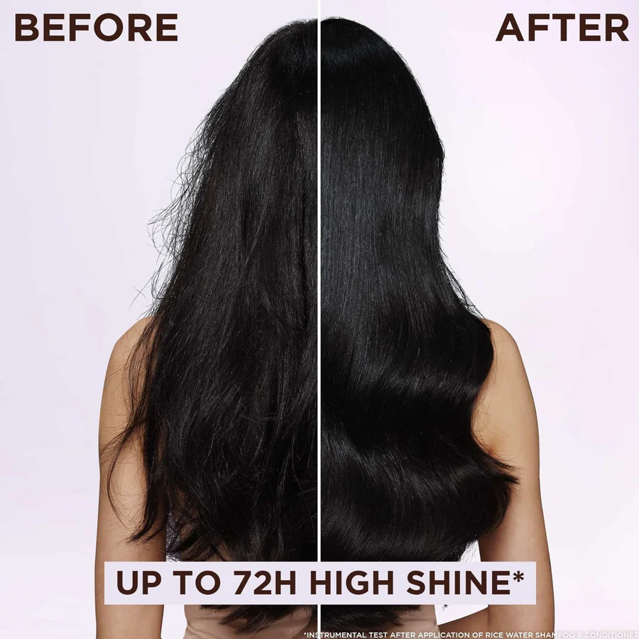 Garnier Ultimate Blends Smooth & Shine Rice Water Shampoo 250ml - Image 4