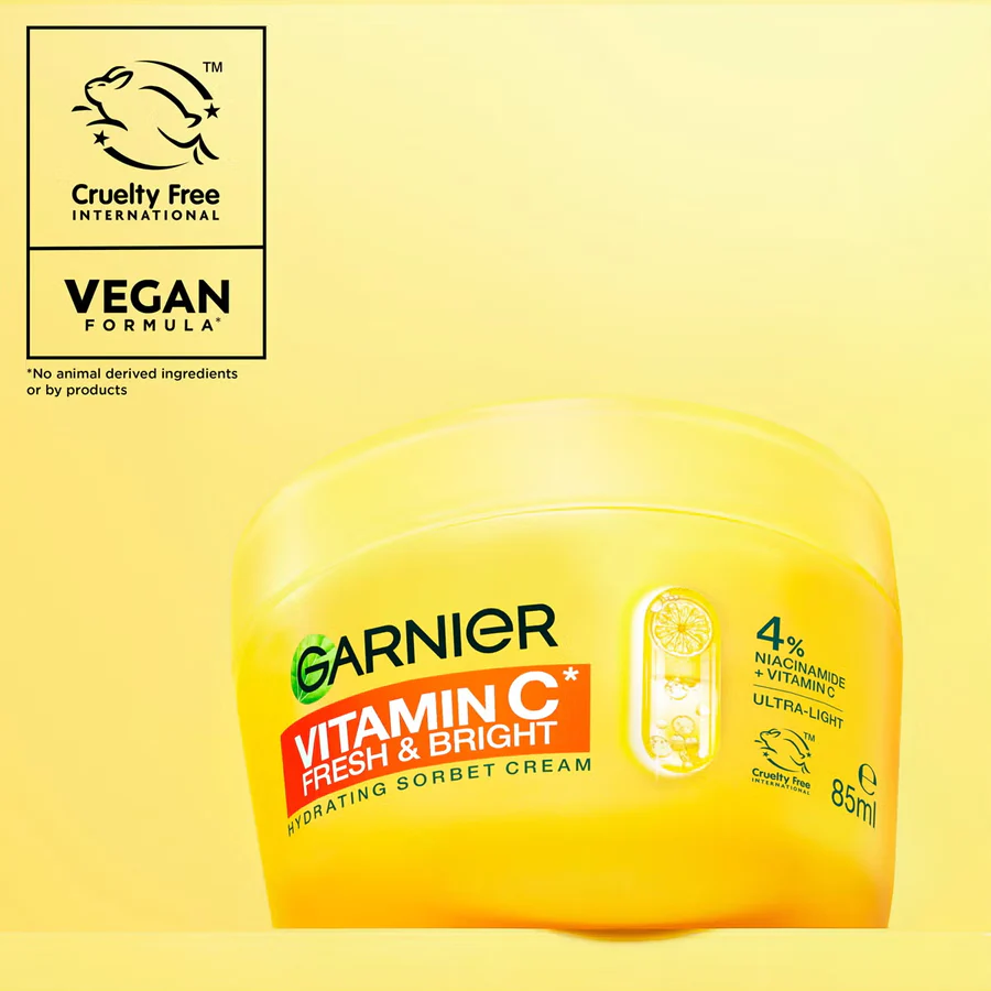 Garnier Vitamin C Fresh & Bright Sorbet Cream 85ml - Image 5