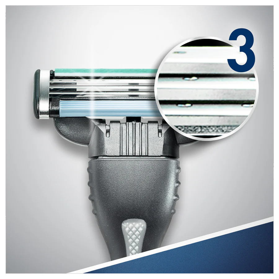 Gillette Mach 3 Disposable Razors (3 Pack) - Image 2