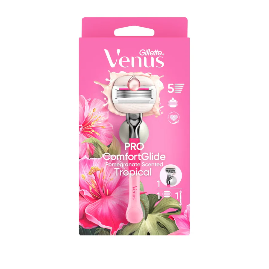 Gillette Venus PRO ComfortGlide Tropical Pomegranate Scented Razor