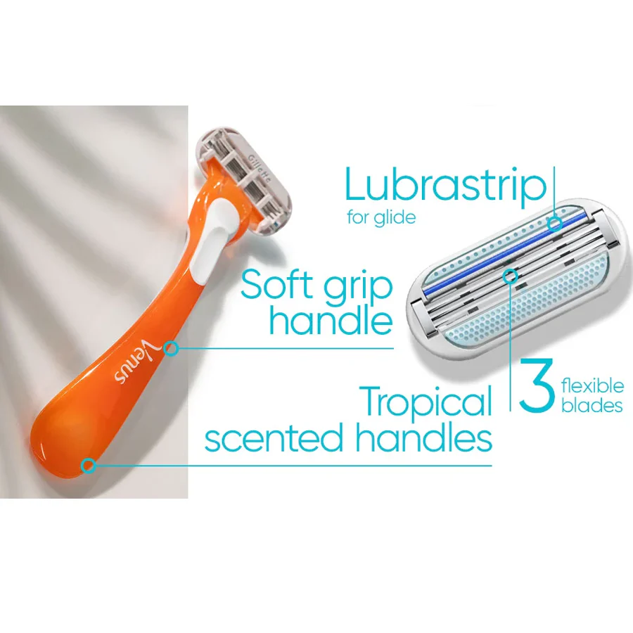 Gillette Venus Tropical Disposable Razors (3 Pack) - Image 3
