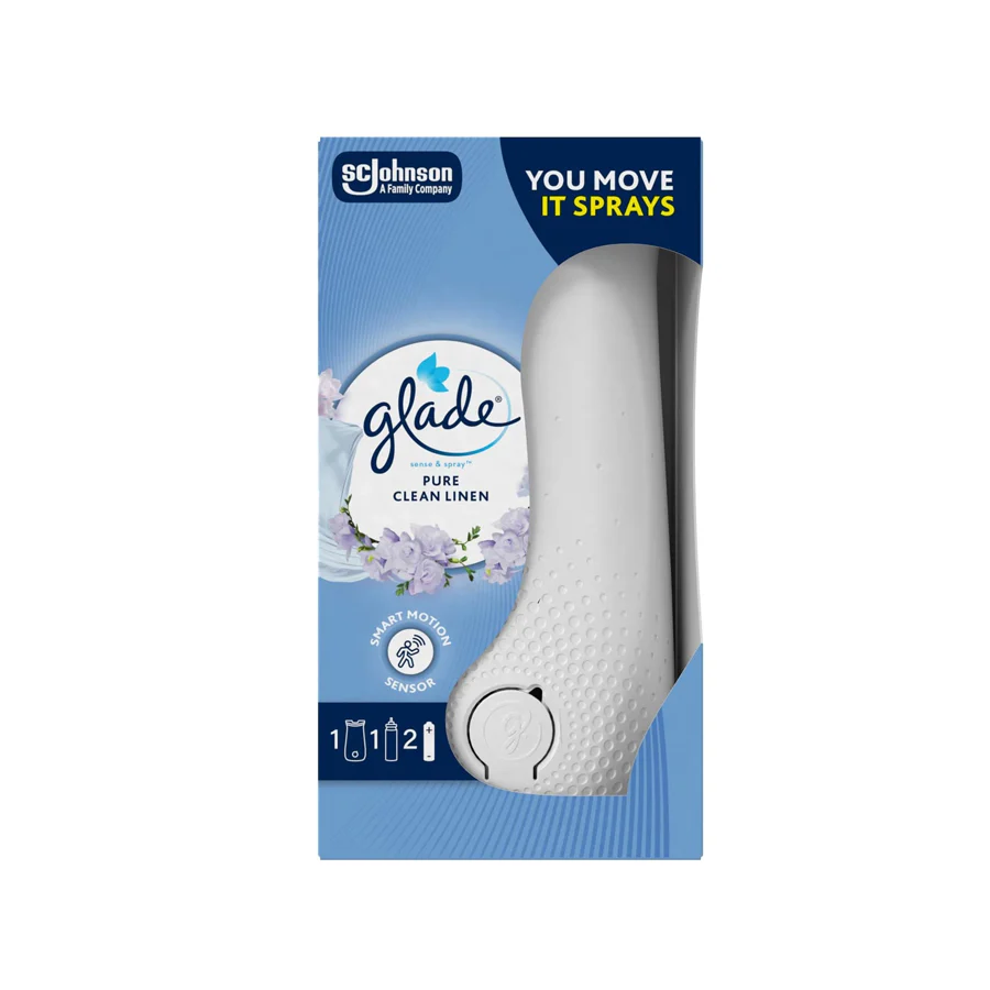 Glade Sense & Spray Starter Kit: Pure Clean Linen 18ml