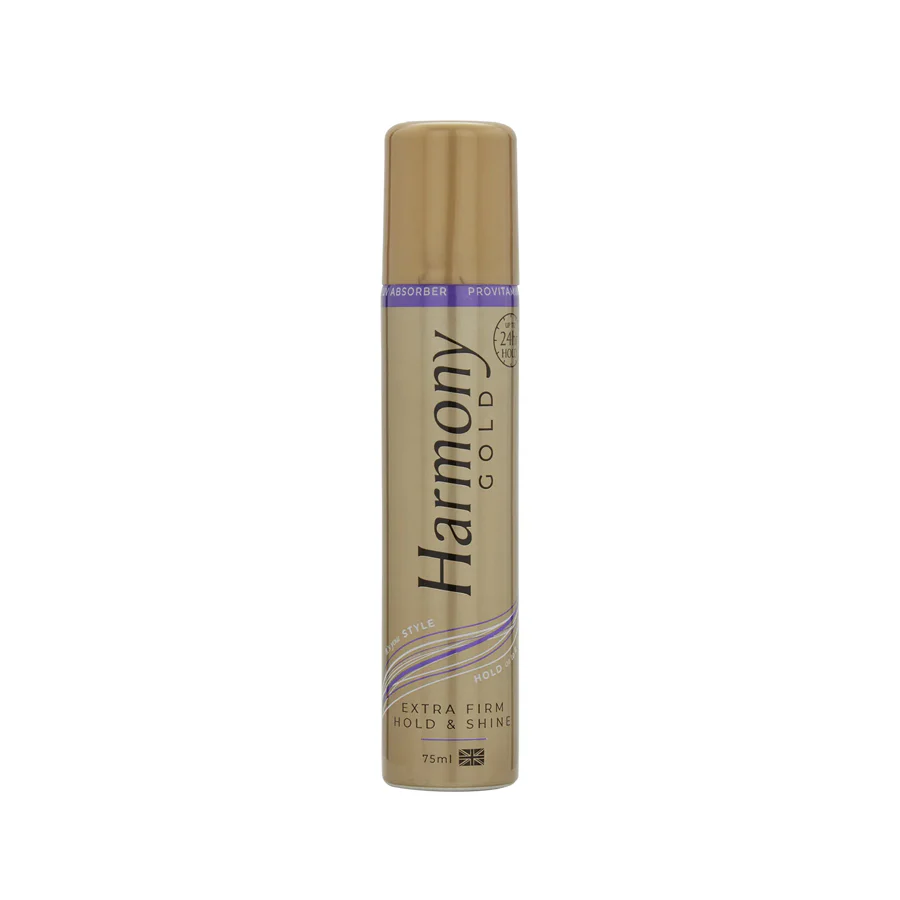 Harmony Gold Extra Firm Hold & Shine Hairspray 75ml