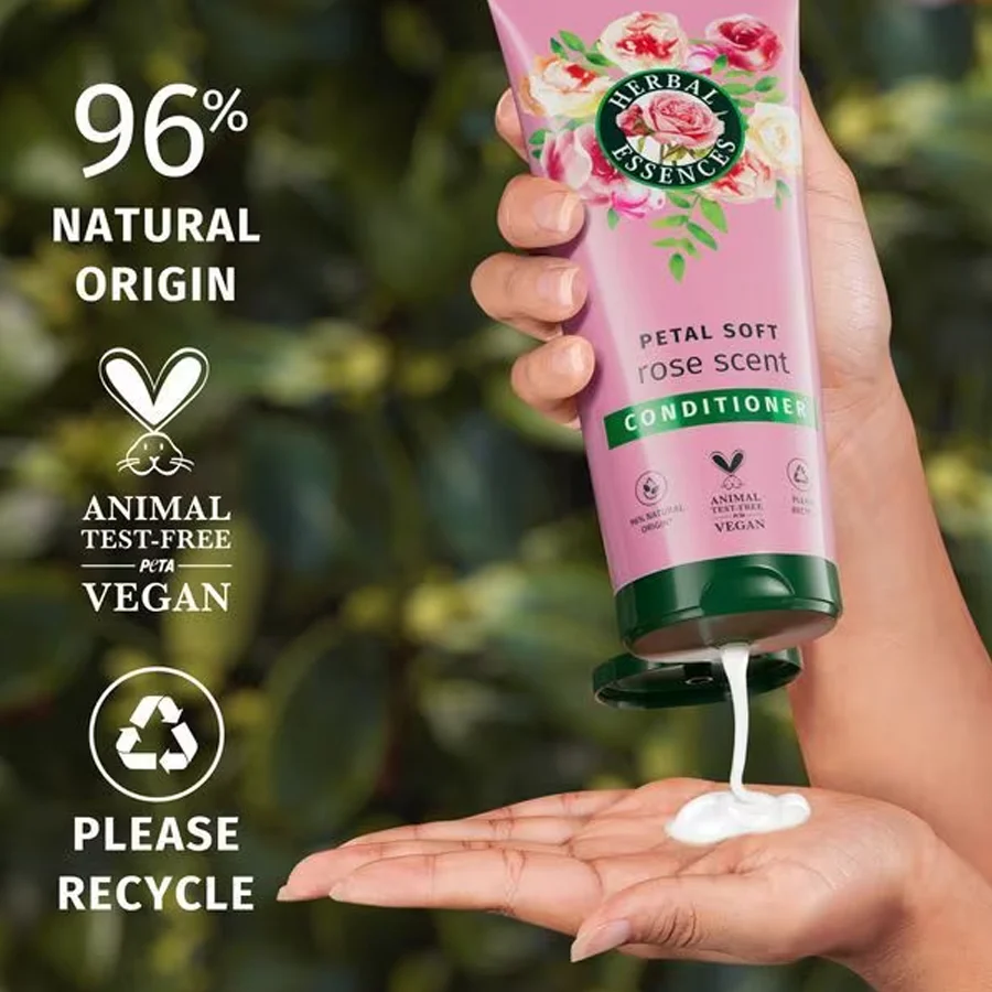 Herbal Essences Bio:Renew Rose Scent Petal Soft Conditioner 250ml - Image 4