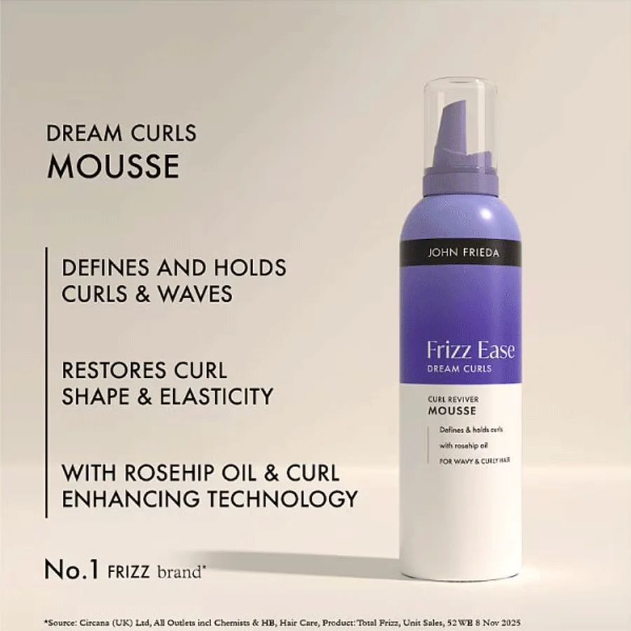 John Frieda Frizz Ease Dream Curls Curl Reviver Mousse 200ml - Image 2