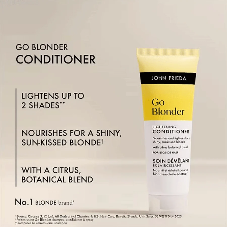 John Frieda Go Blonder Lightening Conditioner 250ml - Image 2