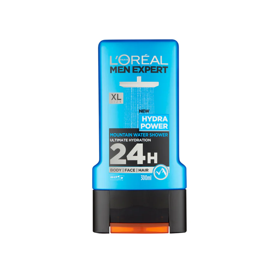 L'Oréal Paris Men Expert Hydra Power Mountain Water Shower Gel 300ml - Image 2