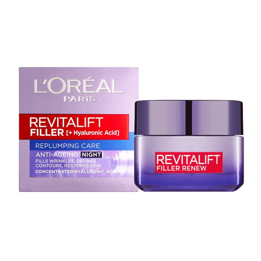 L'Oréal Paris Revitalift Filler Hyaluronic Acid Anti Ageing Night Cream 50ml
