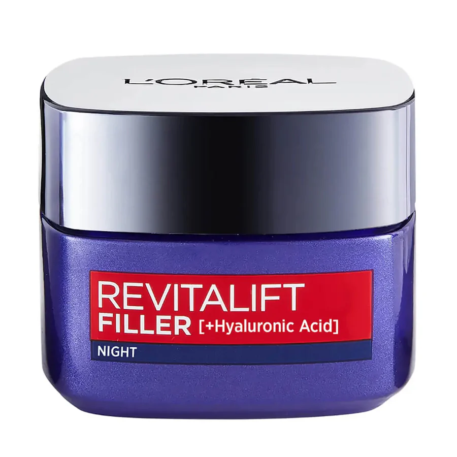 L'Oréal Paris Revitalift Filler Hyaluronic Acid Anti Ageing Night Cream 50ml - Image 2