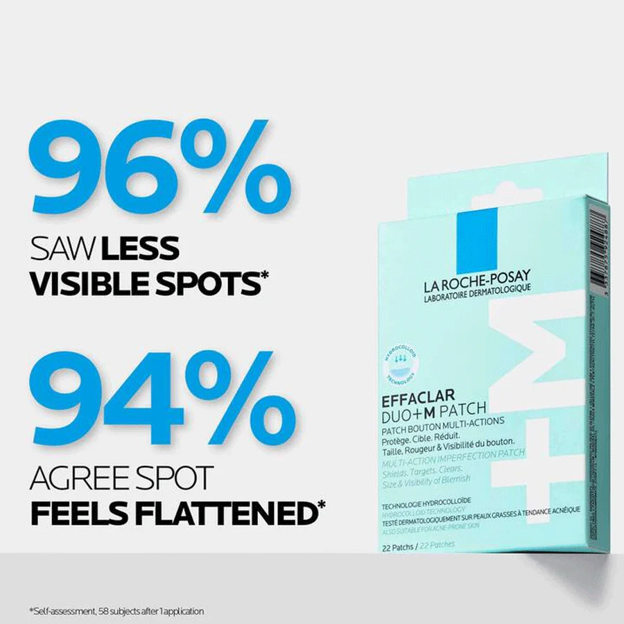 La Roche-Posay Effaclar Duo+M Multi-Action Spot Patch with Hydrocolloid Technology (22 Patches) - Image 3