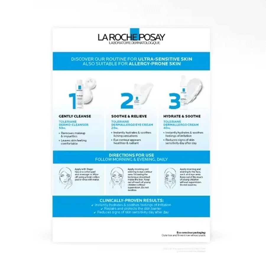 La Roche-Posay Toleriane Dermallergo SOS 3-Step Soothing Kit - Image 3
