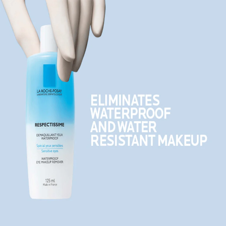 La Roche-Posay Toleriane Respectissime Waterproof Eye Make-Up Remover 125ml - Image 7