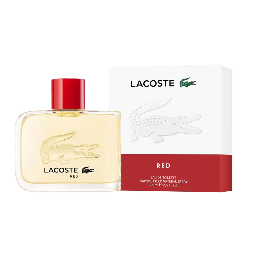 Lacoste Red Pour Homme Eau de Toilette 75ml - Image 2