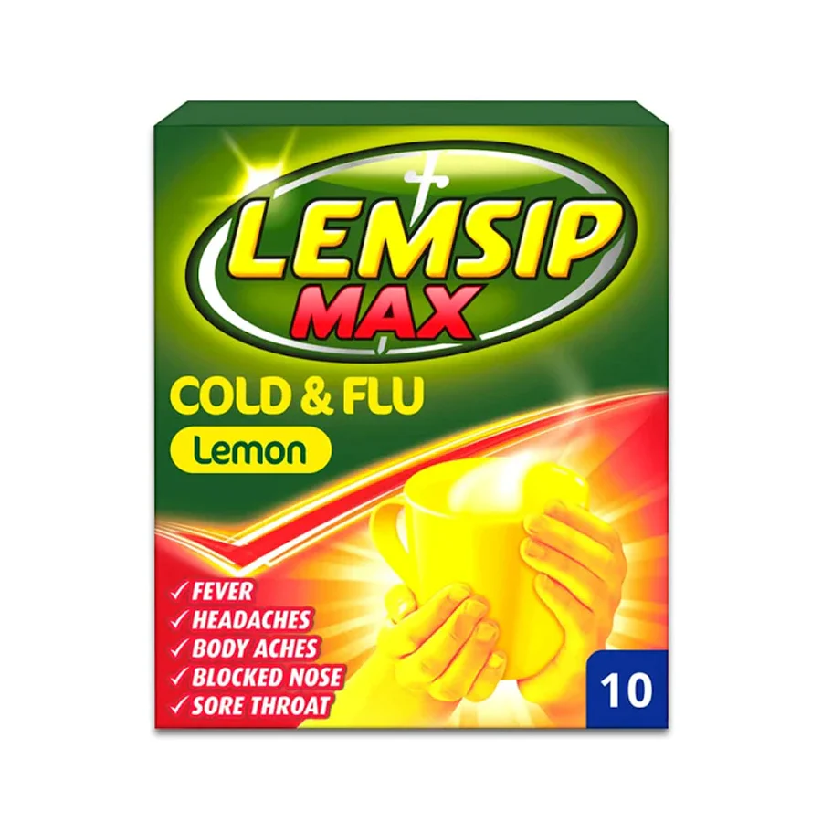 Lemsip Max Cold & Flu: Lemon (10 Sachets)