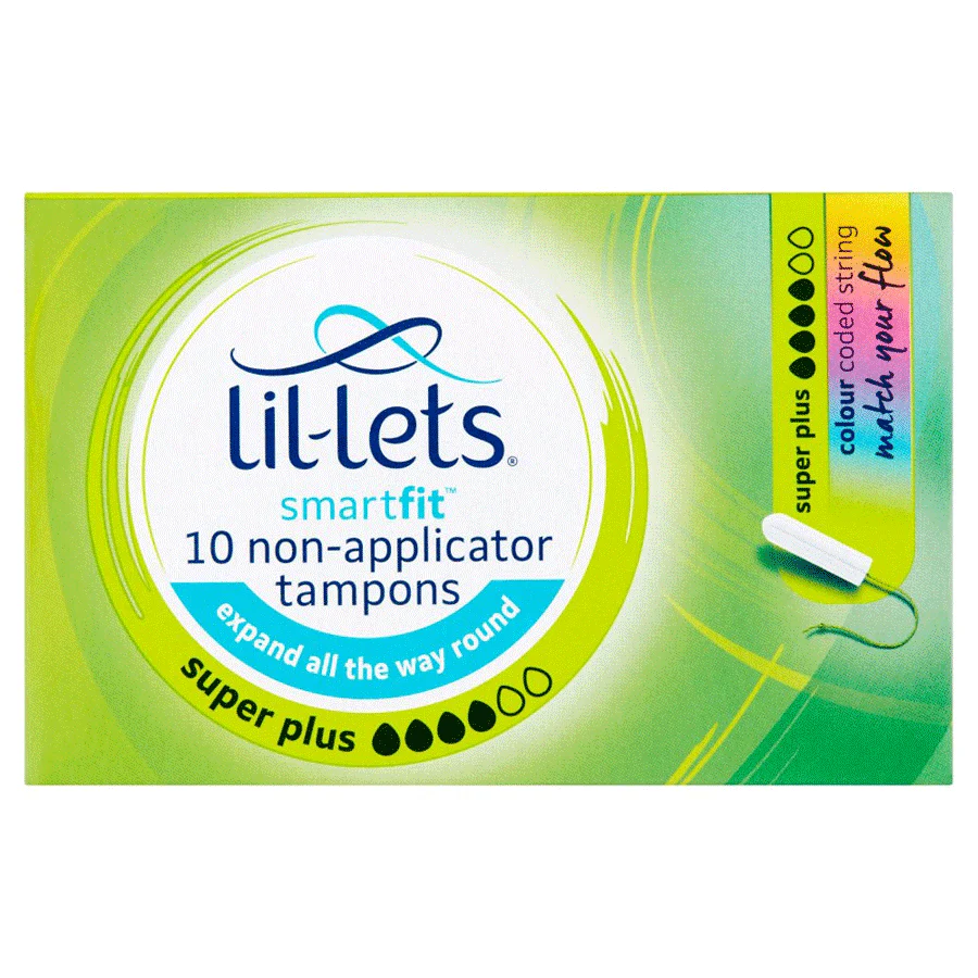 Lil-Lets Smartfit Non-Applicator Tampons Super Plus (10 Pack)